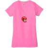 Ladies' Jersey Short-Sleeve Deep V-Neck T-Shirt Thumbnail