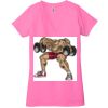 Ladies' Jersey Short-Sleeve Deep V-Neck T-Shirt Thumbnail