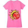 Ladies' Jersey Short-Sleeve Deep V-Neck T-Shirt Thumbnail