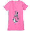Ladies' Jersey Short-Sleeve Deep V-Neck T-Shirt Thumbnail