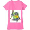 Ladies' Jersey Short-Sleeve Deep V-Neck T-Shirt Thumbnail