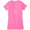 Ladies' Jersey Short-Sleeve Deep V-Neck T-Shirt Thumbnail