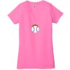 Ladies' Jersey Short-Sleeve Deep V-Neck T-Shirt Thumbnail