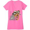 Ladies' Jersey Short-Sleeve Deep V-Neck T-Shirt Thumbnail