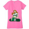 Ladies' Jersey Short-Sleeve Deep V-Neck T-Shirt Thumbnail