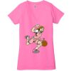 Ladies' Jersey Short-Sleeve Deep V-Neck T-Shirt Thumbnail