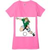 Ladies' Jersey Short-Sleeve Deep V-Neck T-Shirt Thumbnail