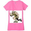 Ladies' Jersey Short-Sleeve Deep V-Neck T-Shirt Thumbnail