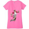 Ladies' Jersey Short-Sleeve Deep V-Neck T-Shirt Thumbnail