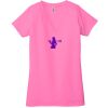 Ladies' Jersey Short-Sleeve Deep V-Neck T-Shirt Thumbnail