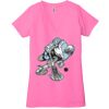 Ladies' Jersey Short-Sleeve Deep V-Neck T-Shirt Thumbnail