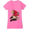 Ladies' Jersey Short-Sleeve Deep V-Neck T-Shirt Thumbnail