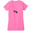 Ladies' Jersey Short-Sleeve Deep V-Neck T-Shirt Thumbnail