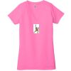 Ladies' Jersey Short-Sleeve Deep V-Neck T-Shirt Thumbnail