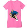 Ladies' Jersey Short-Sleeve Deep V-Neck T-Shirt Thumbnail
