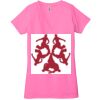 Ladies' Jersey Short-Sleeve Deep V-Neck T-Shirt Thumbnail