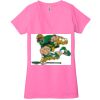 Ladies' Jersey Short-Sleeve Deep V-Neck T-Shirt Thumbnail