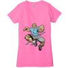 Ladies' Jersey Short-Sleeve Deep V-Neck T-Shirt Thumbnail