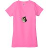 Ladies' Jersey Short-Sleeve Deep V-Neck T-Shirt Thumbnail