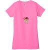Ladies' Jersey Short-Sleeve Deep V-Neck T-Shirt Thumbnail