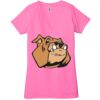 Ladies' Jersey Short-Sleeve Deep V-Neck T-Shirt Thumbnail