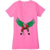 Ladies' Jersey Short-Sleeve Deep V-Neck T-Shirt Thumbnail