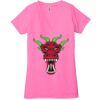 Ladies' Jersey Short-Sleeve Deep V-Neck T-Shirt Thumbnail