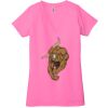 Ladies' Jersey Short-Sleeve Deep V-Neck T-Shirt Thumbnail