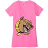 Ladies' Jersey Short-Sleeve Deep V-Neck T-Shirt Thumbnail
