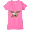 Ladies' Jersey Short-Sleeve Deep V-Neck T-Shirt Thumbnail