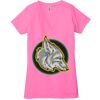 Ladies' Jersey Short-Sleeve Deep V-Neck T-Shirt Thumbnail