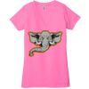 Ladies' Jersey Short-Sleeve Deep V-Neck T-Shirt Thumbnail