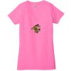 Ladies' Jersey Short-Sleeve Deep V-Neck T-Shirt Thumbnail