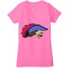 Ladies' Jersey Short-Sleeve Deep V-Neck T-Shirt Thumbnail