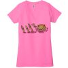 Ladies' Jersey Short-Sleeve Deep V-Neck T-Shirt Thumbnail