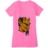 Ladies' Jersey Short-Sleeve Deep V-Neck T-Shirt Thumbnail