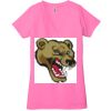 Ladies' Jersey Short-Sleeve Deep V-Neck T-Shirt Thumbnail