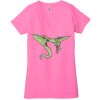 Ladies' Jersey Short-Sleeve Deep V-Neck T-Shirt Thumbnail