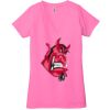 Ladies' Jersey Short-Sleeve Deep V-Neck T-Shirt Thumbnail