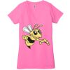 Ladies' Jersey Short-Sleeve Deep V-Neck T-Shirt Thumbnail