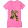 Ladies' Jersey Short-Sleeve Deep V-Neck T-Shirt Thumbnail