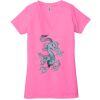 Ladies' Jersey Short-Sleeve Deep V-Neck T-Shirt Thumbnail