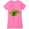 Ladies' Jersey Short-Sleeve Deep V-Neck T-Shirt Thumbnail