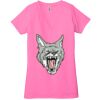 Ladies' Jersey Short-Sleeve Deep V-Neck T-Shirt Thumbnail