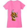 Ladies' Jersey Short-Sleeve Deep V-Neck T-Shirt Thumbnail