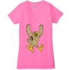 Ladies' Jersey Short-Sleeve Deep V-Neck T-Shirt Thumbnail