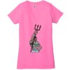 Ladies' Jersey Short-Sleeve Deep V-Neck T-Shirt Thumbnail
