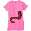 Ladies' Jersey Short-Sleeve Deep V-Neck T-Shirt Thumbnail