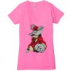 Ladies' Jersey Short-Sleeve Deep V-Neck T-Shirt Thumbnail