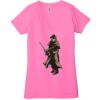 Ladies' Jersey Short-Sleeve Deep V-Neck T-Shirt Thumbnail